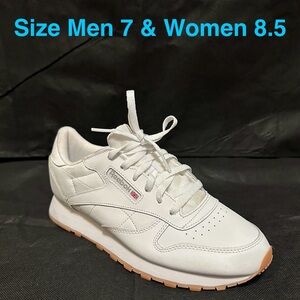 New Men’s Reebok White Classic Men's Sneakers